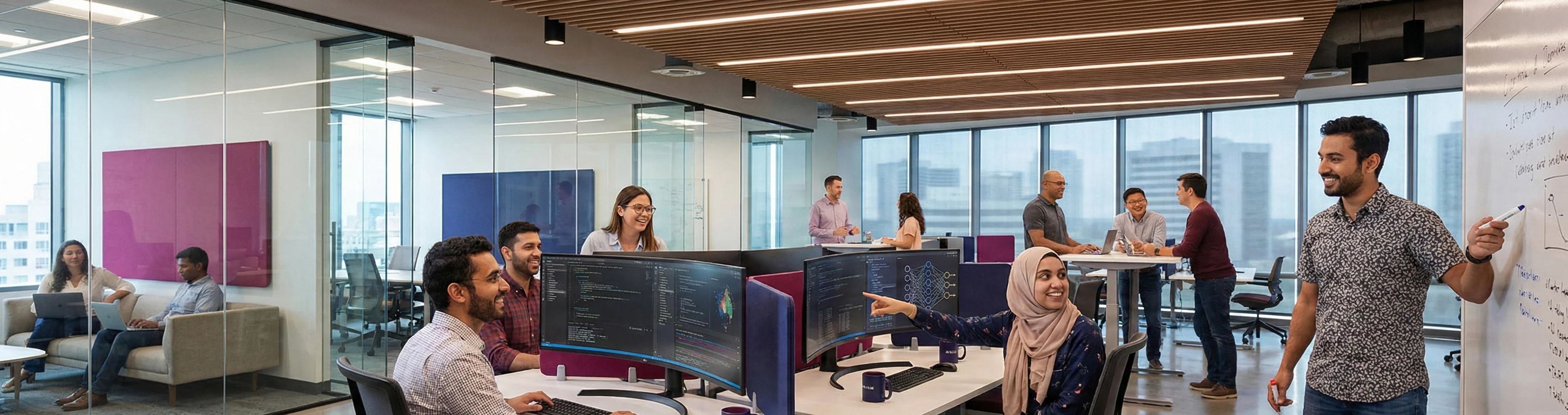 Team collaboration at Rezilens — career opportunities in business transformation consulting